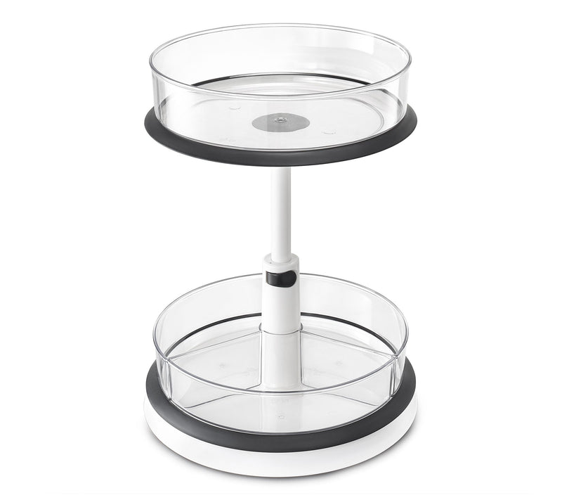 Sorbus 2-Tier Clear Lazy Susan Makeup Organizer — View 7