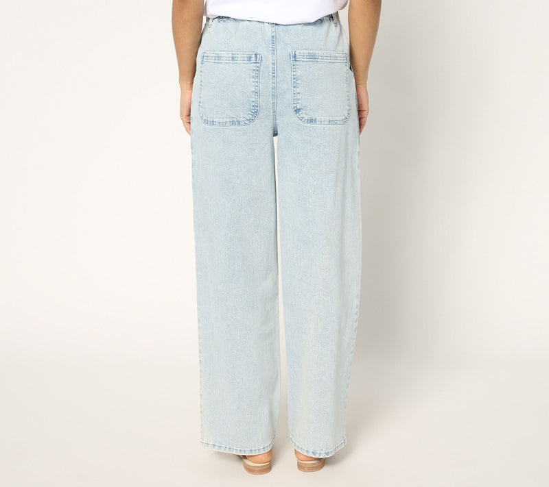 Studio Park x Amy Stran Regular Drawcord Jean- Pebble Wash — View 4