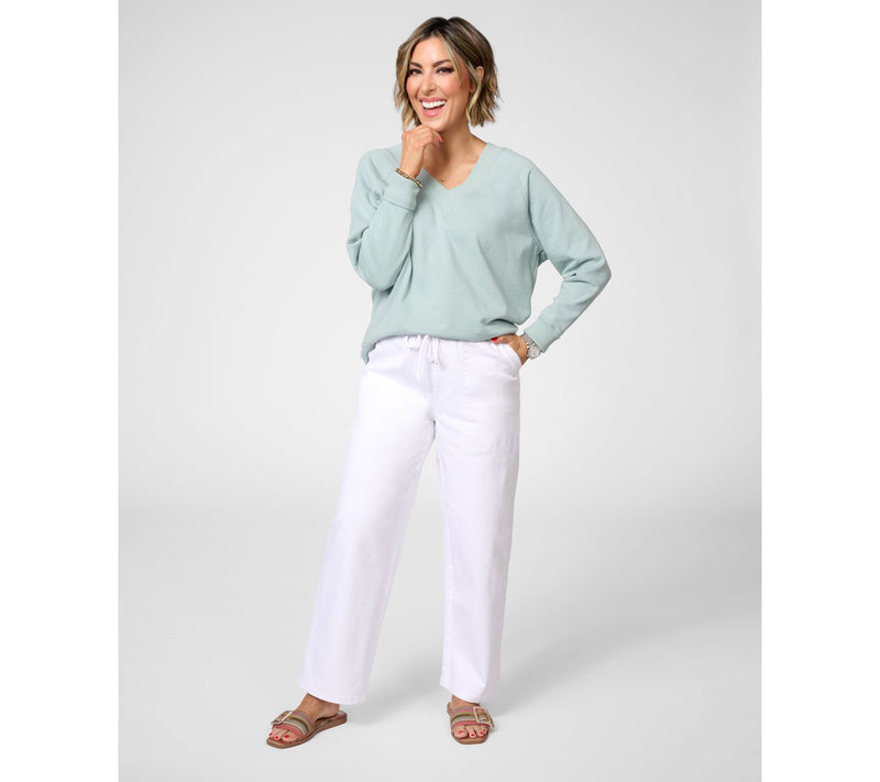 Studio Park x Amy Stran Regular Drawcord Jean- White — View 8