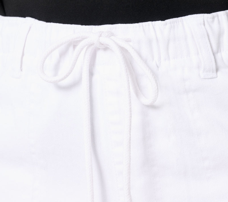 Studio Park x Amy Stran Petite Drawcord Jean- White — View 7