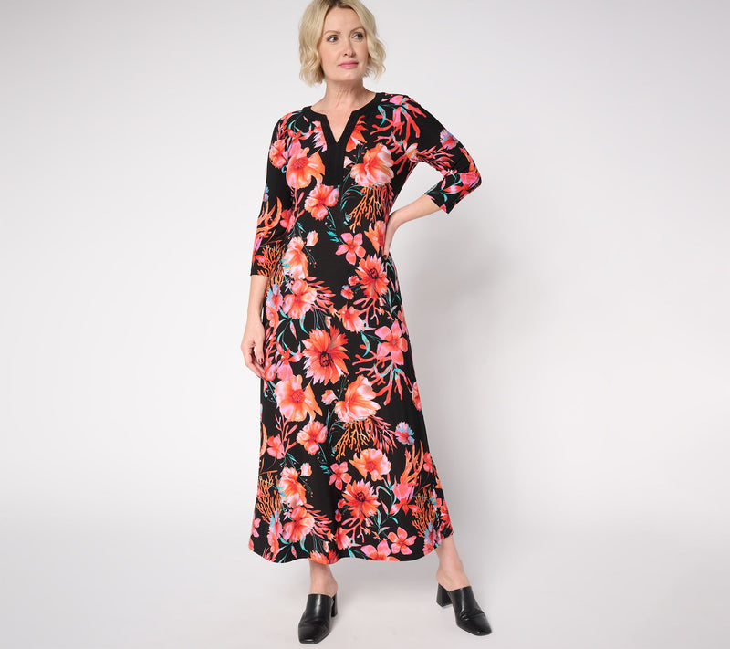 Women with Control Regular Como Jersey Printed Maxi Dress — View 15