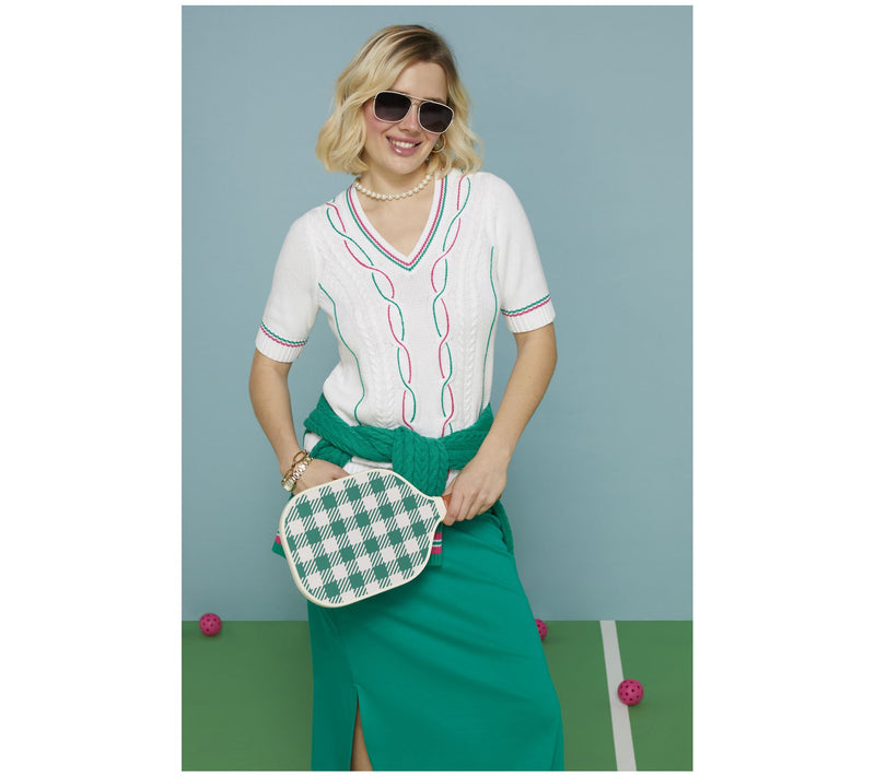 Isaac Mizrahi Live! Clubhouse Cable Knit Pullover Sweater — View 8