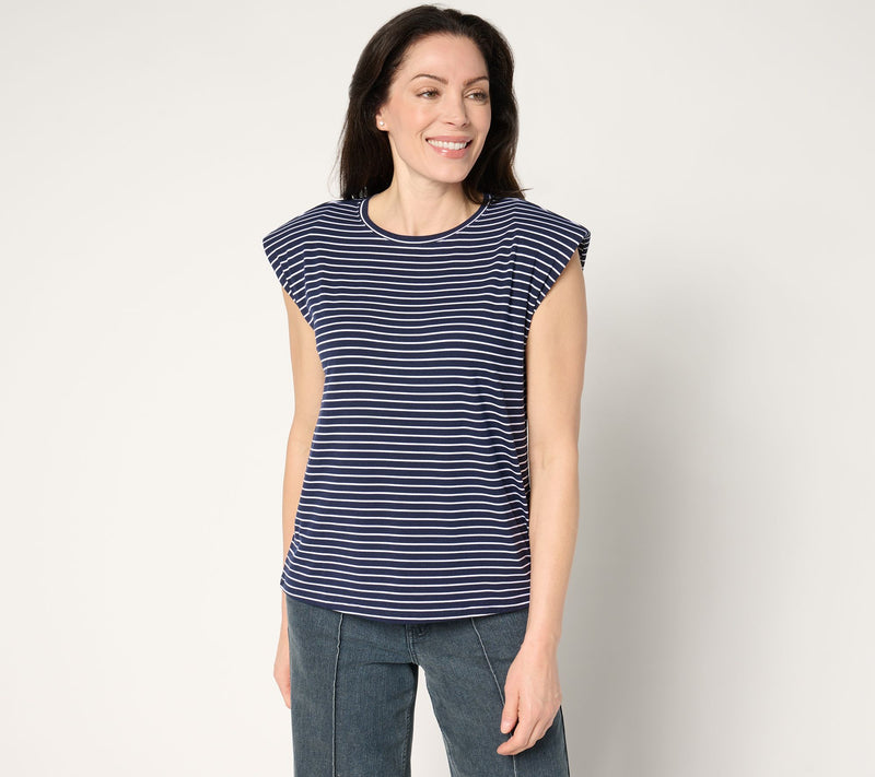 Me by Jennie Garth Harbor Striped Tee — View 13