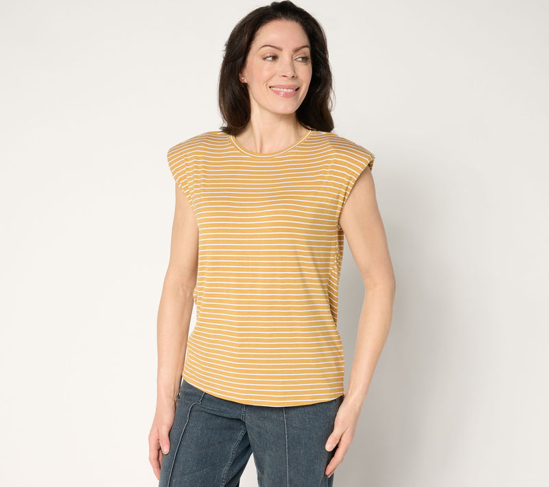Me by Jennie Garth Harbor Striped Tee — Main view