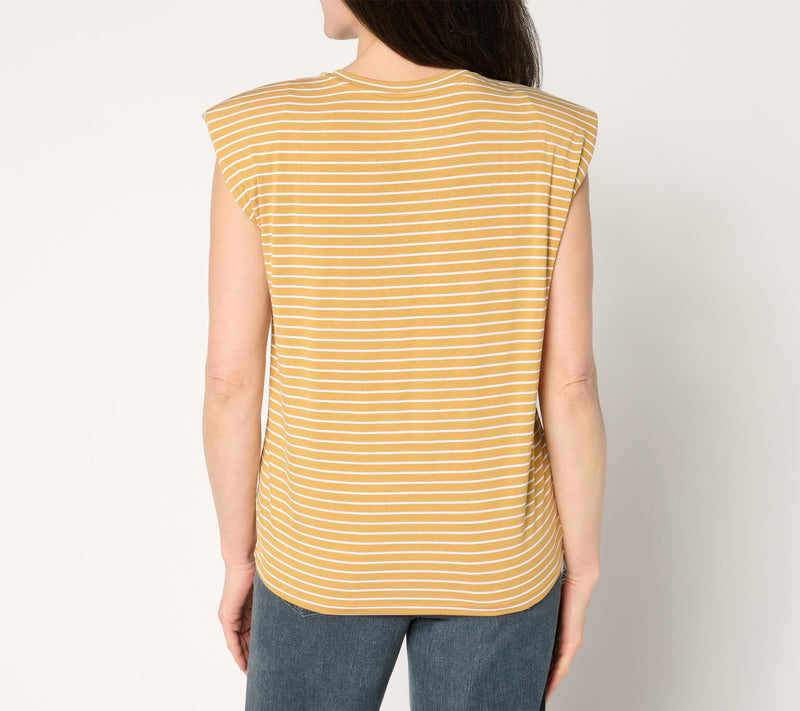 Me by Jennie Garth Harbor Striped Tee — View 4