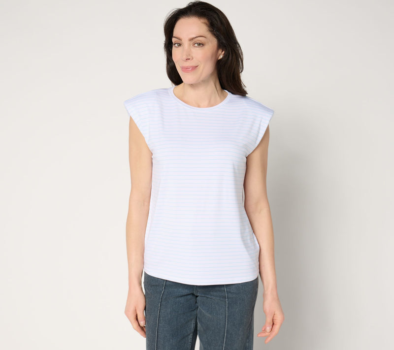 Me by Jennie Garth Harbor Striped Tee — View 15