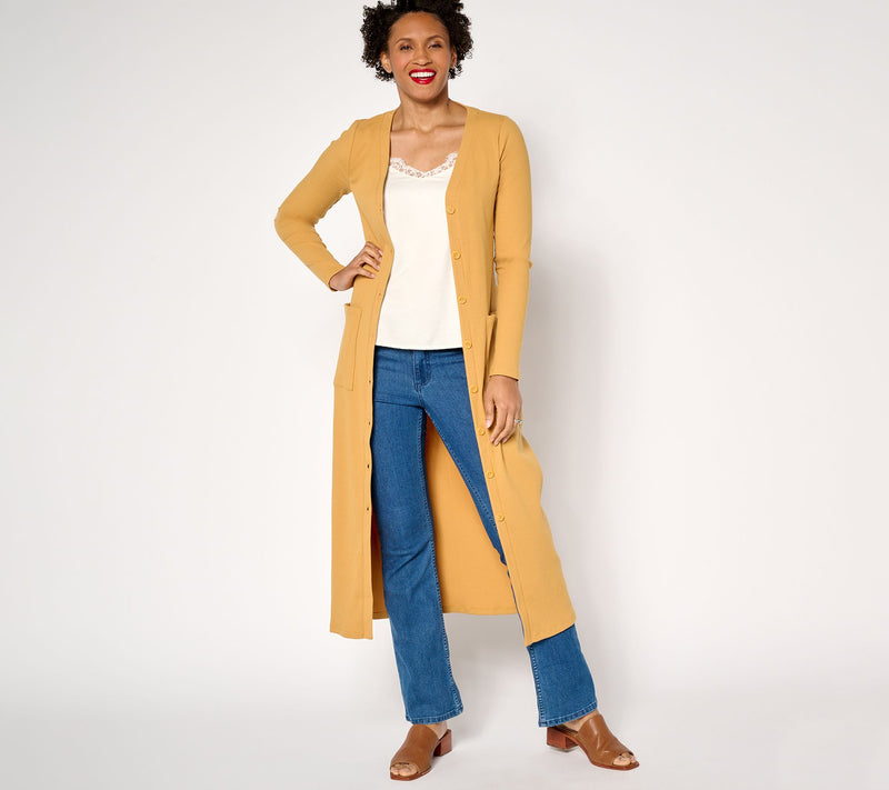 Me by Jennie Garth Regular Mrytel Maxi Cardigan — Main view