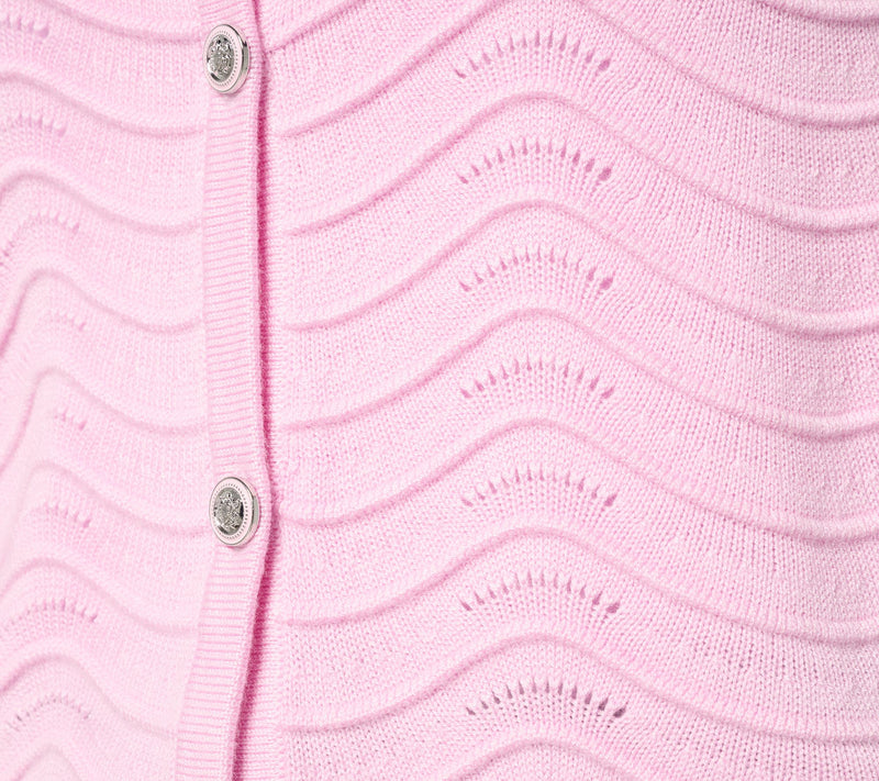 Joan Rivers Scallop Pointelle Cardigan Sweater — View 7