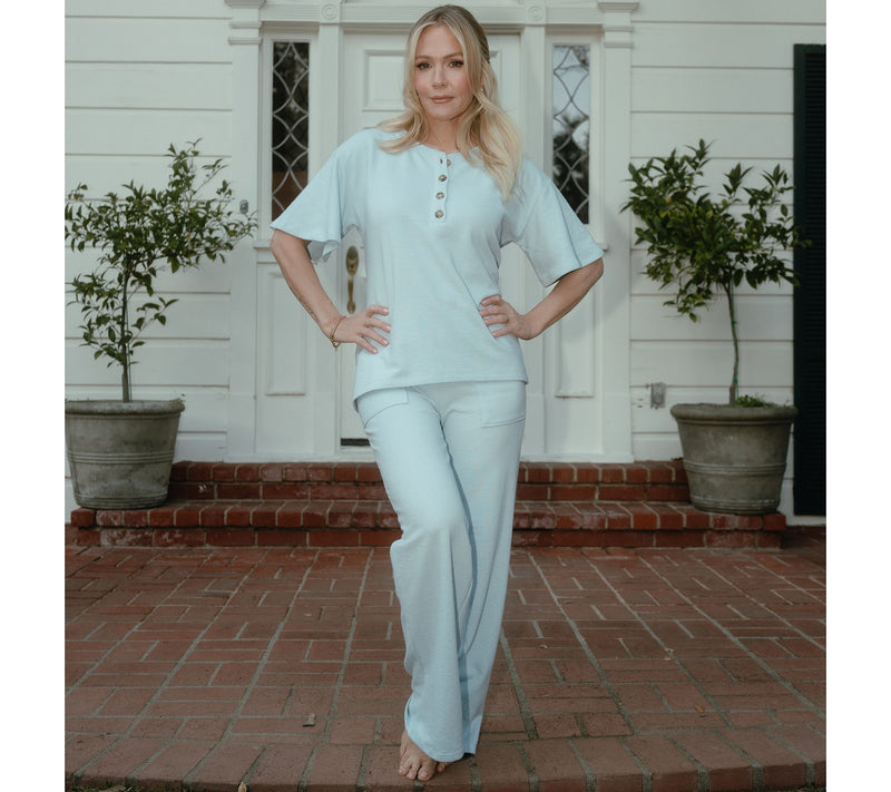 Me by Jennie Garth Petite Nyla Full Length Wide Leg Pants — View 13