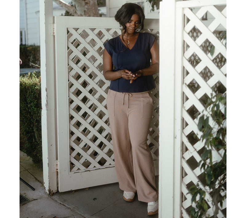 Me by Jennie Garth Petite Nyla Full Length Wide Leg Pants — View 12