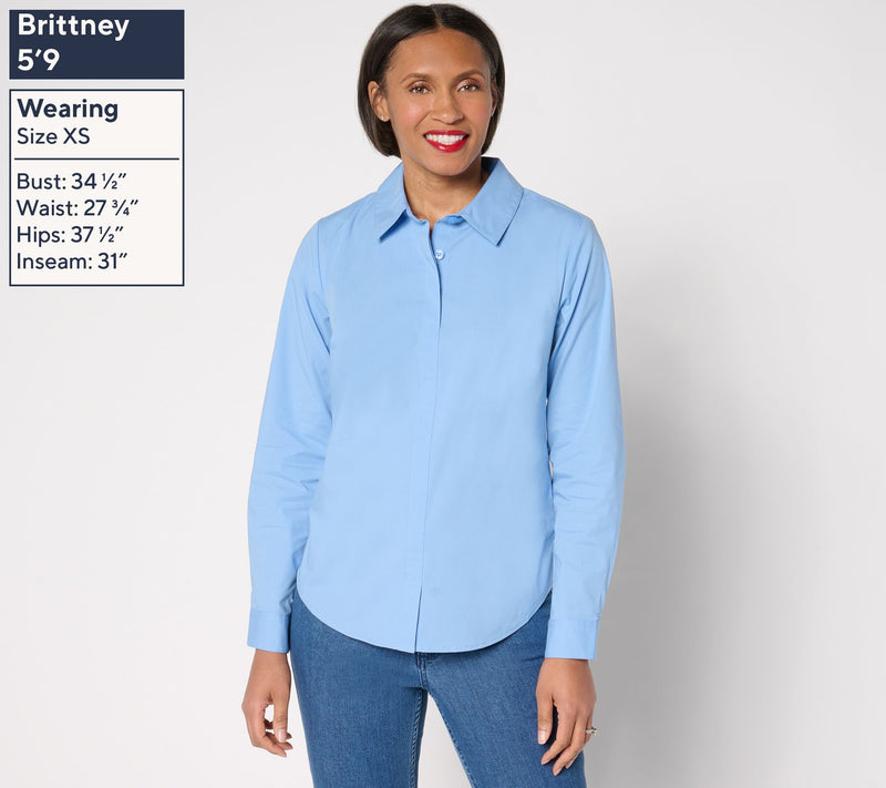 Joan Rivers No Gap Tailored Pull-Over Girlfriend Shirt — View 3