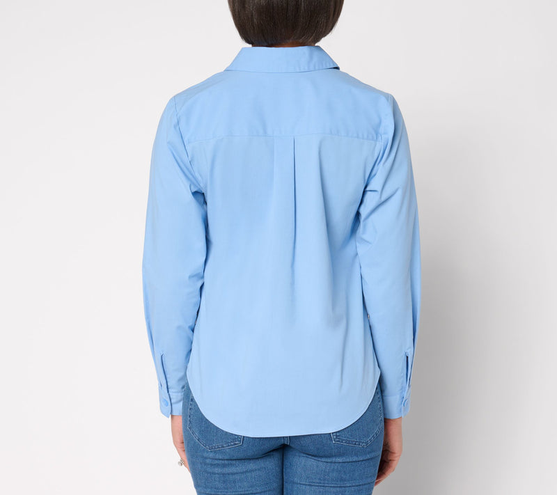 Joan Rivers No Gap Tailored Pull-Over Girlfriend Shirt — View 4