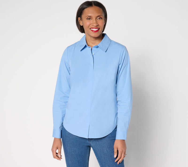 Joan Rivers No Gap Tailored Pull-Over Girlfriend Shirt — View 12