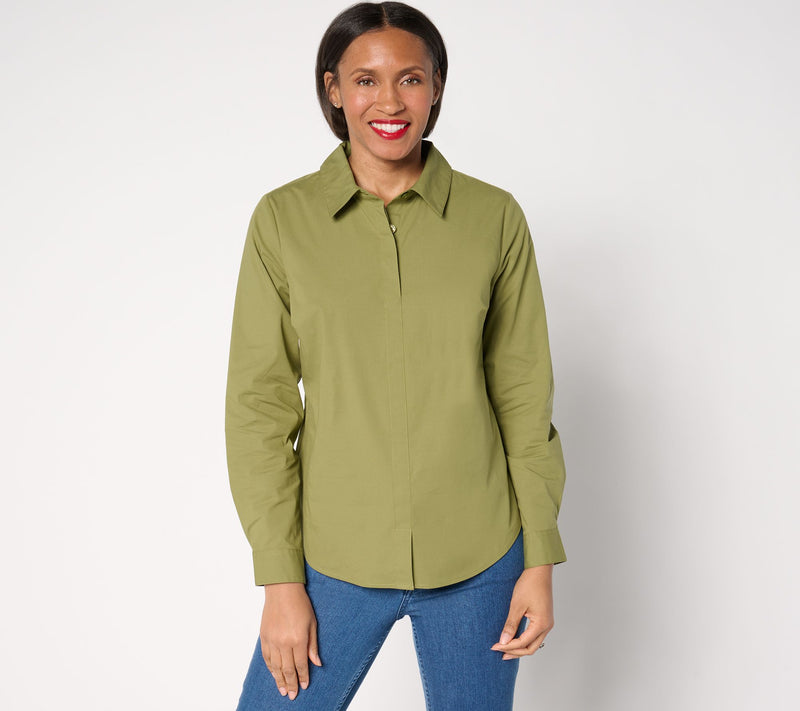 Joan Rivers No Gap Tailored Pull-Over Girlfriend Shirt — View 13