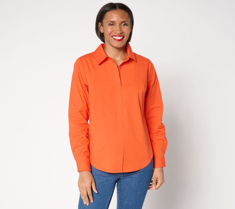 Joan Rivers No Gap Tailored Pull-Over Girlfriend Shirt — View 14