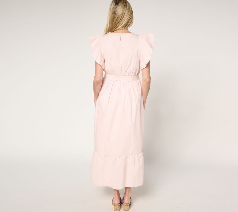 Me by Jennie Garth Petite Palmetto 100% Cotton Poplin Dress — View 10