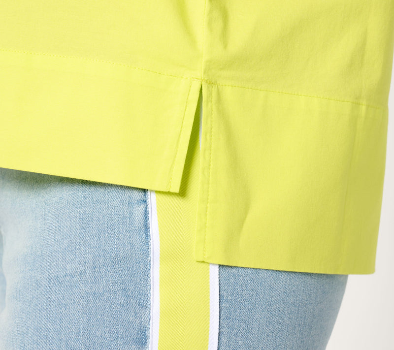 Studio Park x Amy Stran Short Sleeve Pullover Henley Shirt — View 14