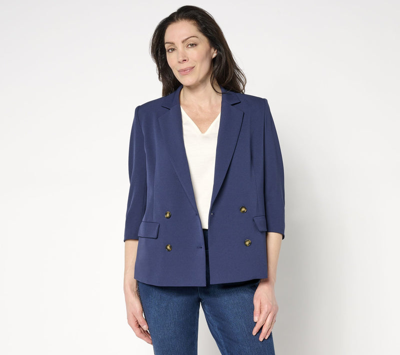 Studio Park x Amy Stran Ruched 3/4 Sleeve Blazer — View 13