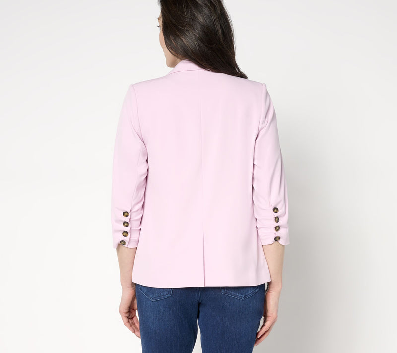 Studio Park x Amy Stran Ruched 3/4 Sleeve Blazer — View 4