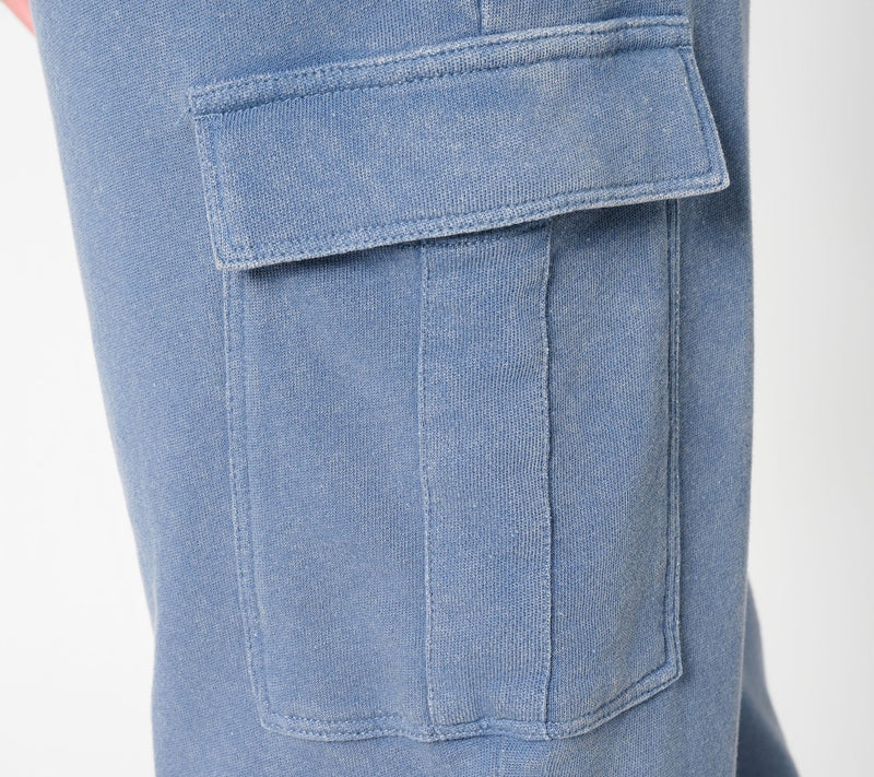 AnyBody Tall Washed French Terry Cargo Jogger Pant — View 6
