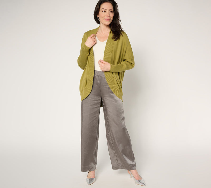 by Stacy London Draped Cocoon Cardigan — View 12