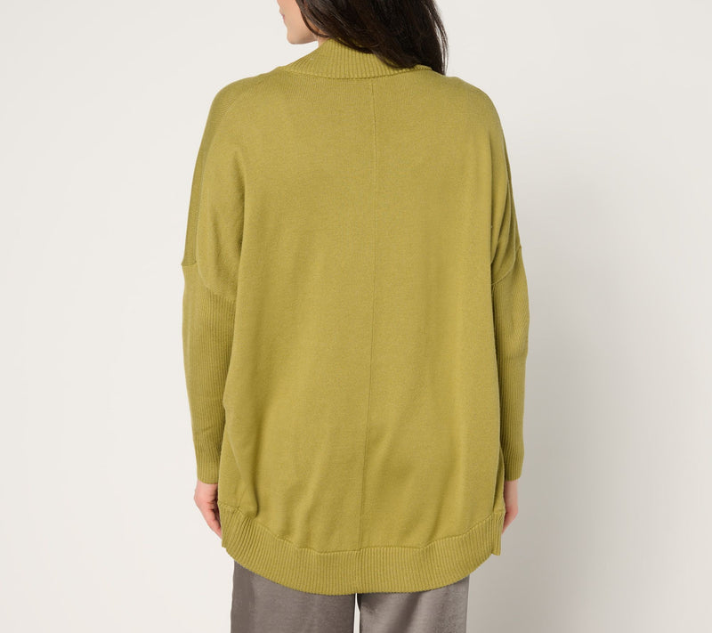 by Stacy London Draped Cocoon Cardigan — View 11