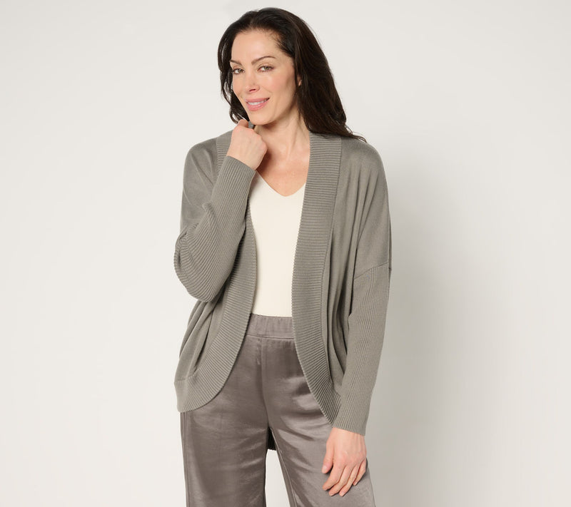 by Stacy London Draped Cocoon Cardigan — View 9