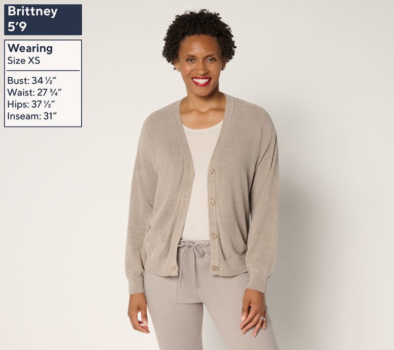 Barefoot Dreams CozyChic Ultra Lite Poof Sleeve Cardigan — View 13