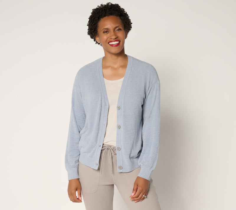 Barefoot Dreams CozyChic Ultra Lite Poof Sleeve Cardigan — View 5