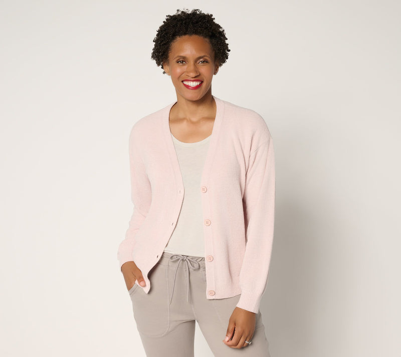 Barefoot Dreams CozyChic Ultra Lite Poof Sleeve Cardigan — View 9