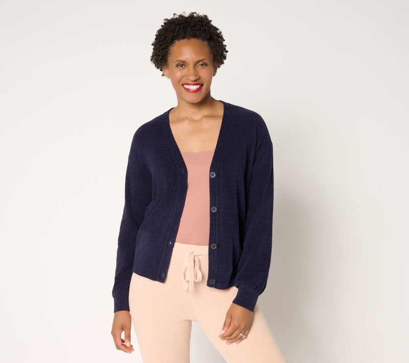 Barefoot Dreams CozyChic Ultra Lite Poof Sleeve Cardigan — View 7