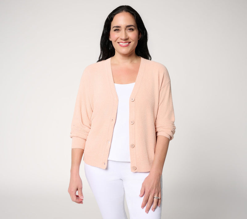 Barefoot Dreams CozyChic Ultra Lite Poof Sleeve Cardigan — View 19
