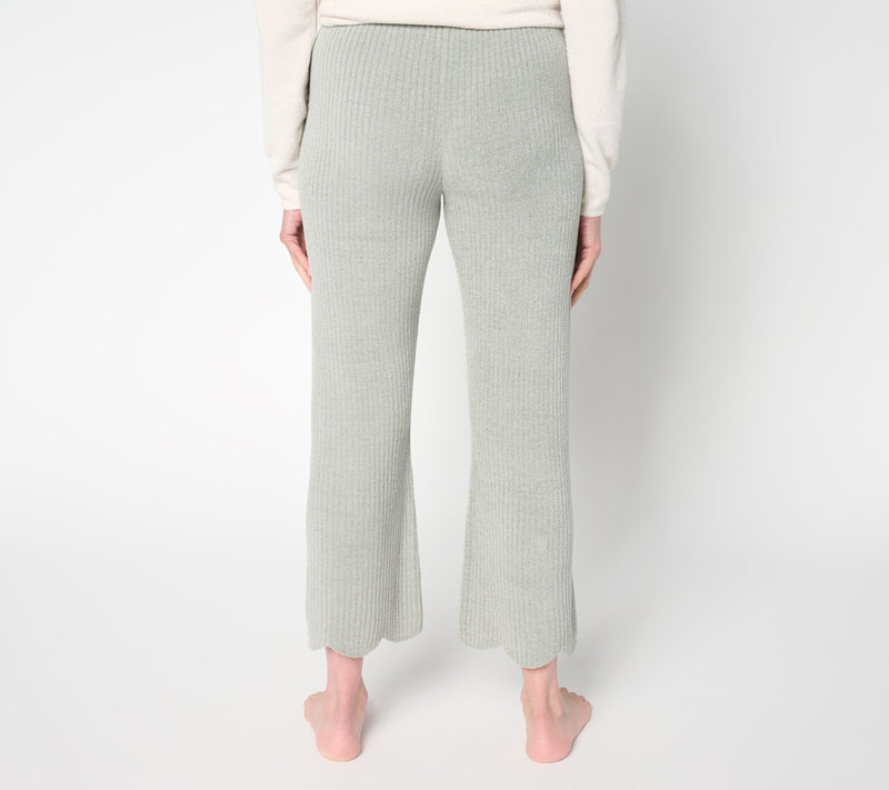 Barefoot Dreams Reg. CozyChic Ultra Lite Scallop Cropped Pant — View 13