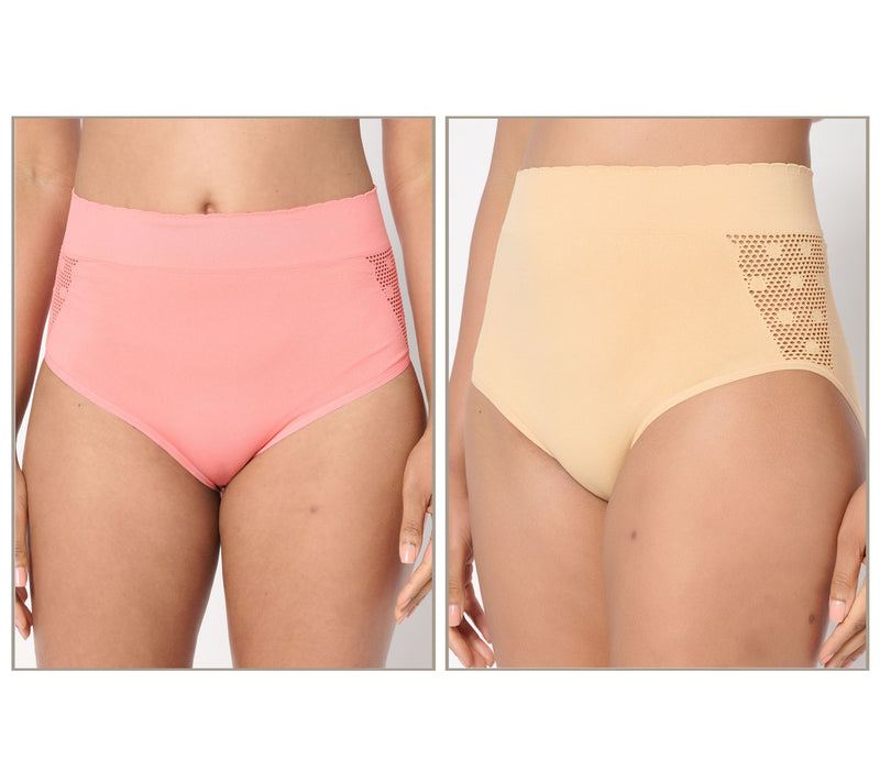Anybody Intimates Seamless Open Stitch Comfort Panties 2 Pack — View 2