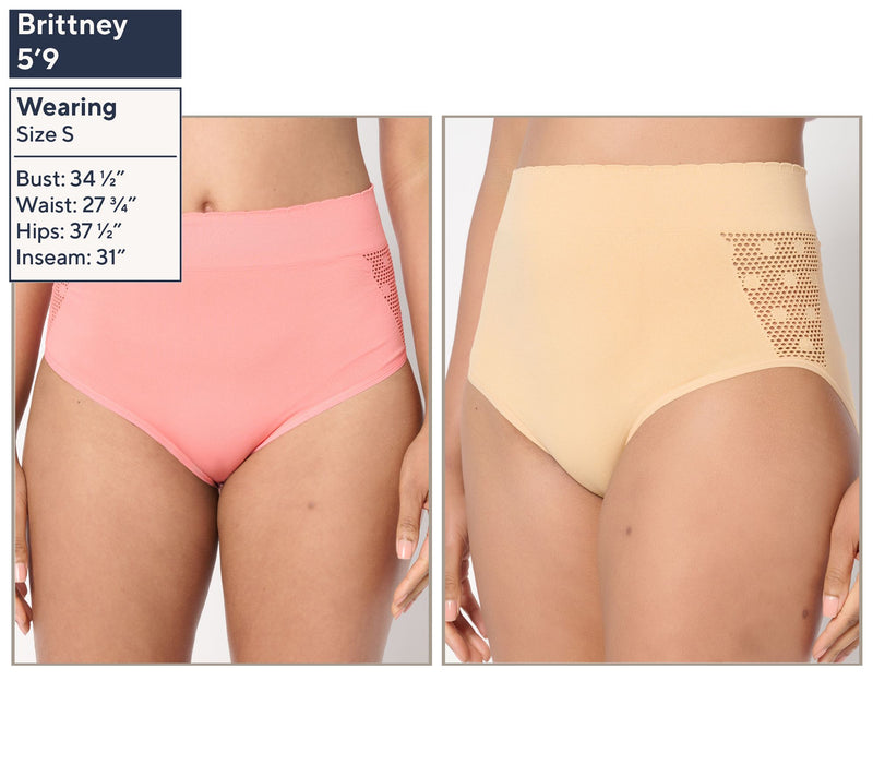 Anybody Intimates Seamless Open Stitch Comfort Panties 2 Pack — View 3