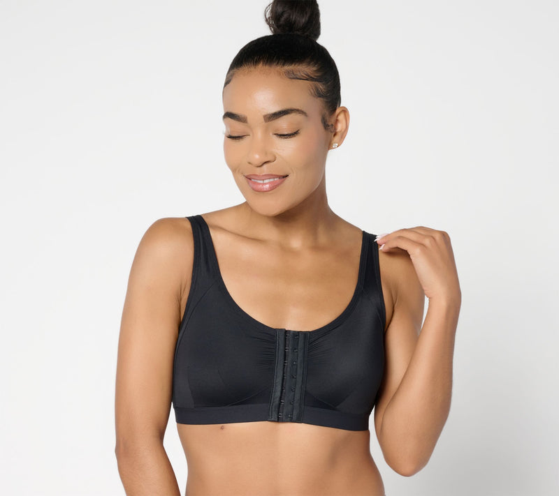 AnyBody Intimates Lycra Front Closure Wirefree Bra — View 3