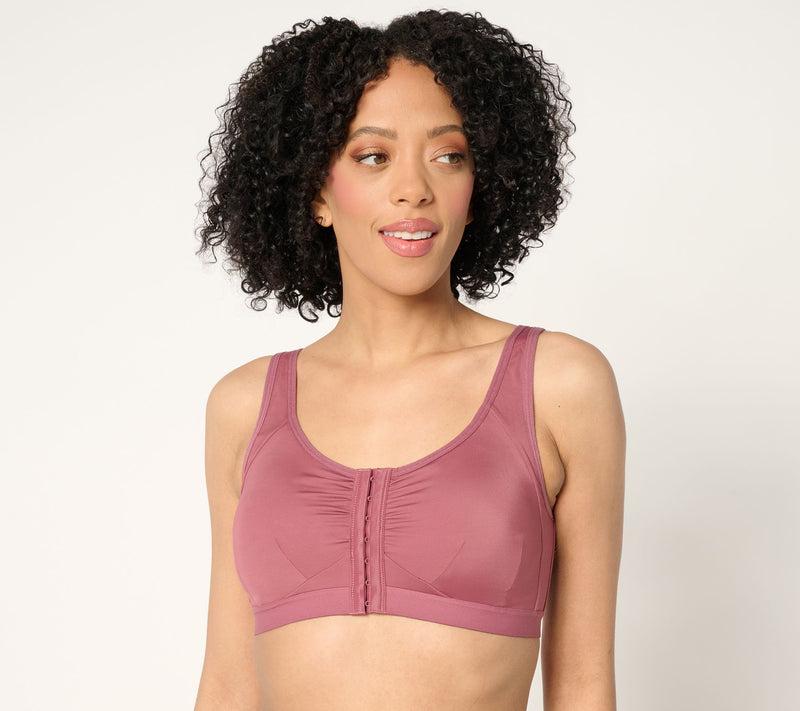 AnyBody Intimates Lycra Front Closure Wirefree Bra — View 14