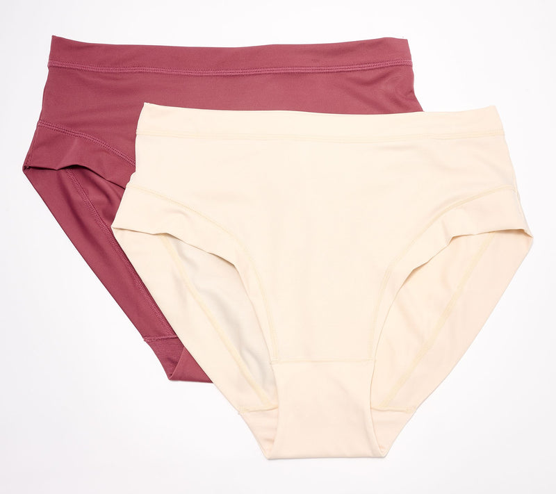 AnyBody Intimates Lycra High Rise Seamless Panty Set of 2 — View 12