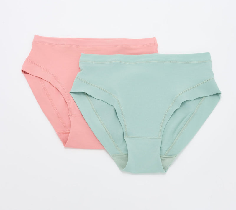 AnyBody Intimates Lycra High Rise Seamless Panty Set of 2 — View 3