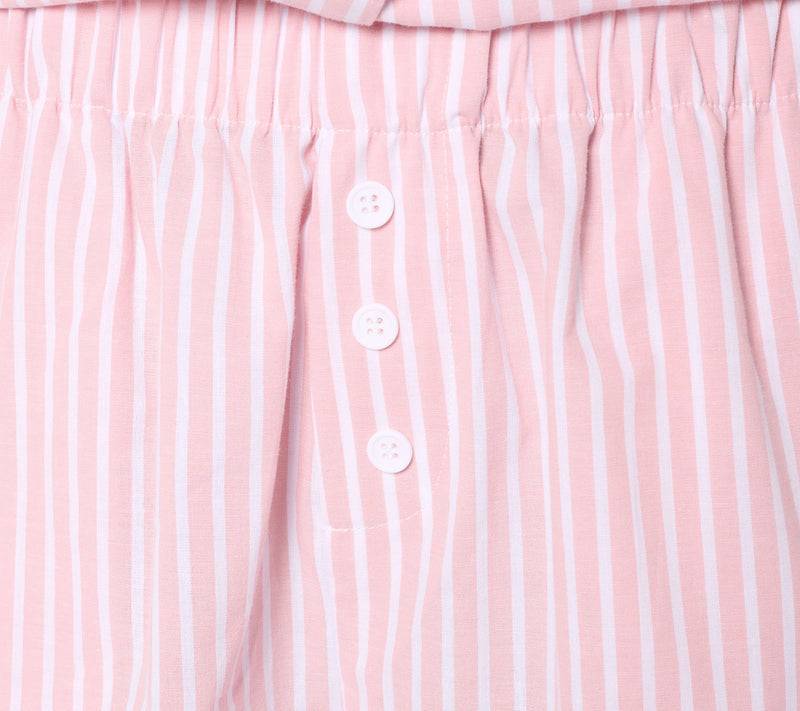Berkshire Homewear 100% Cotton Poplin Notch Collar & Short PJ Set — View 5