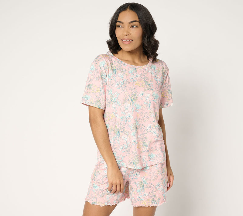 Berkshire Homewear Silky Smooth Relaxed Tee & Short Set — Main view