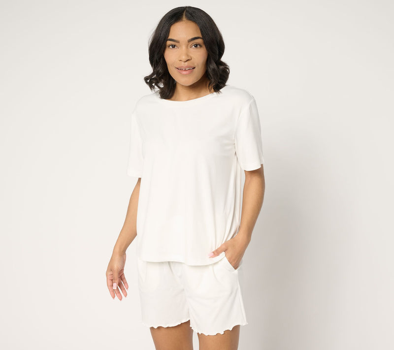Berkshire Homewear Silky Smooth Relaxed Tee & Short Set — View 15