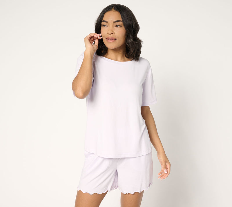 Berkshire Homewear Silky Smooth Relaxed Tee & Short Set — View 16