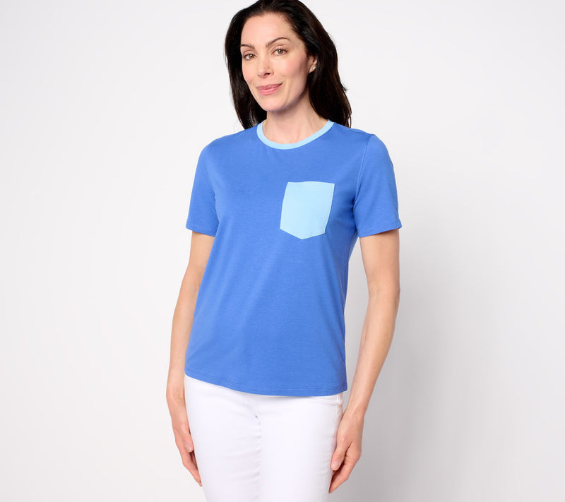 by Stacy London Color Blocked Jersey T-Shirt — View 12