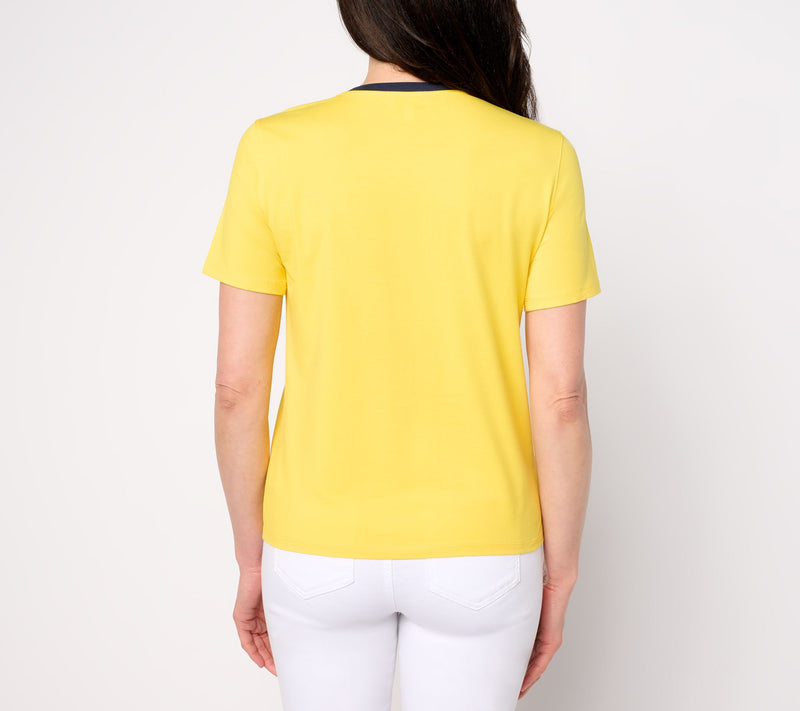 by Stacy London Color Blocked Jersey T-Shirt — View 4