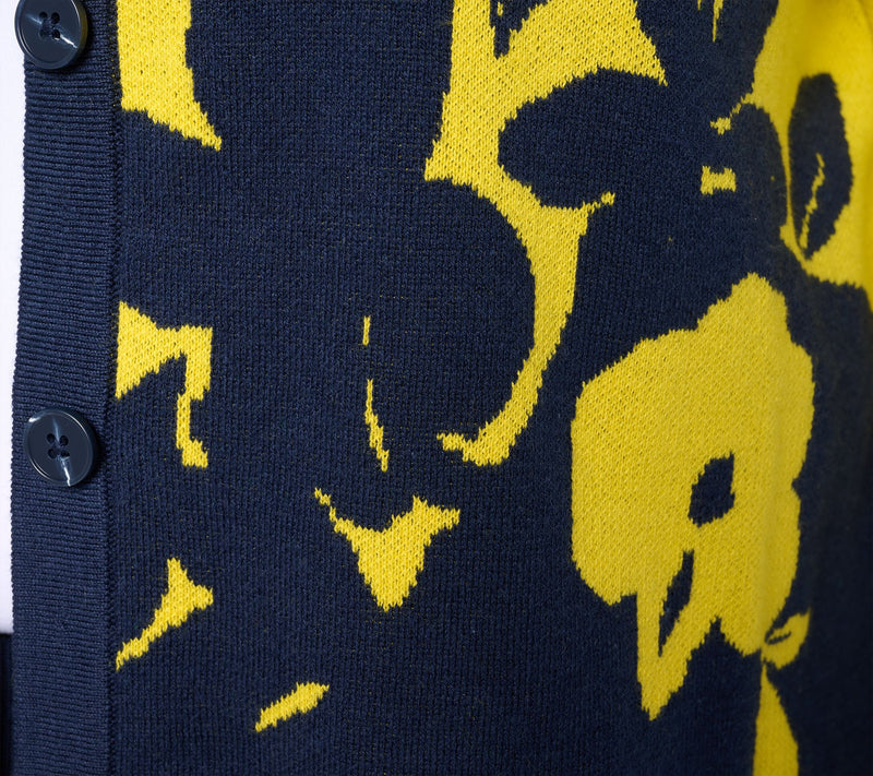 by Stacy London Floral Intarsia Cotton Knit Cardigan — View 14