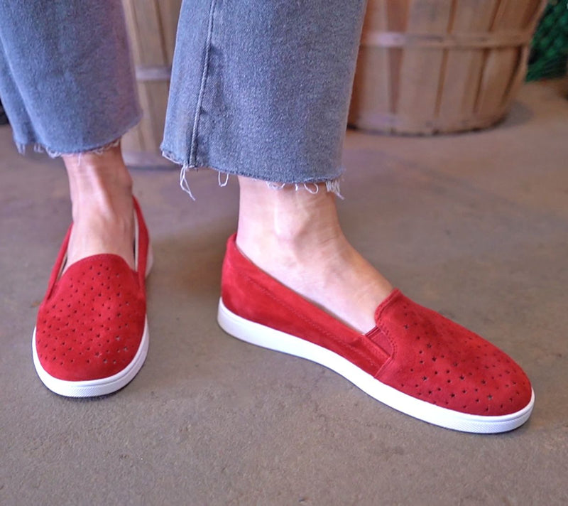 Revitalign Orthotic Star Embossed Suede Slip-On - Carolina — View 16