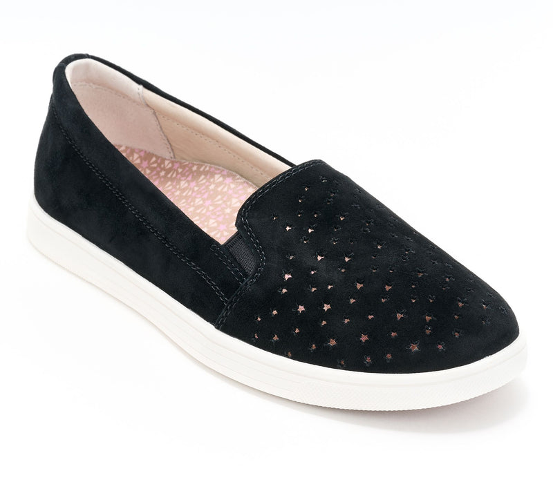 Revitalign Orthotic Star Embossed Suede Slip-On - Carolina — View 11