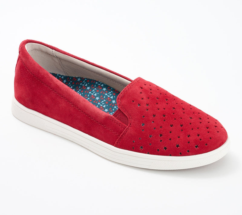 Revitalign Orthotic Star Embossed Suede Slip-On - Carolina — View 9