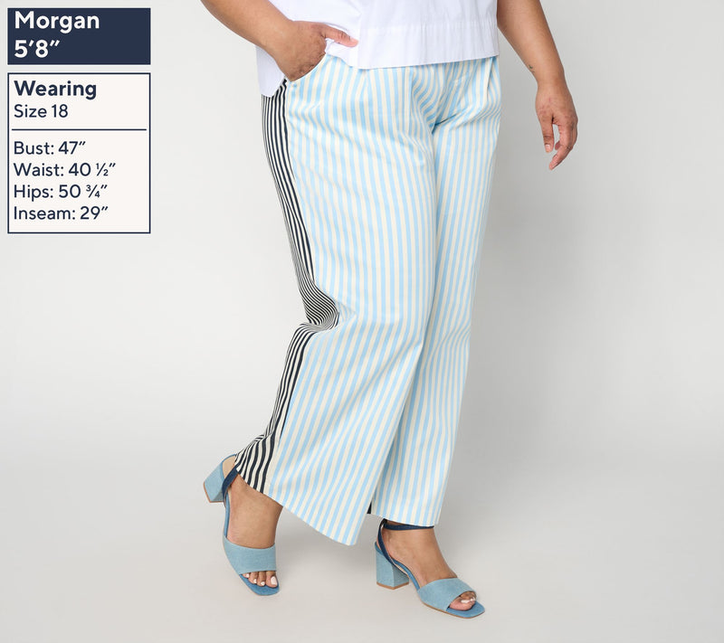 Carla Rockmore Collection Regular Mixed Stripe Trouser — View 2